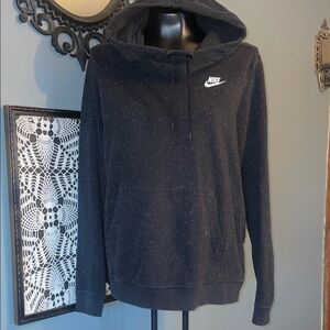 Nike Women's Speckled Black Hoodie